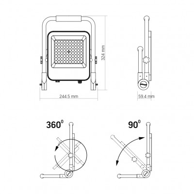 LED прожектор акумуляторний VIDEX PREMIUM 50W 5000K 220V (VL-F2A-505) LED прожектор акумуляторний VIDEX PREMIUM 50W 5000K 220V (VL-F2A-505)