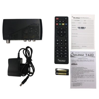 Цифровой ресивер Selenga T42D , эфирный DVB-T2/C, Dolby Digital Цифровой ресивер Selenga T42D , эфирный DVB-T2/C, Dolby Digital