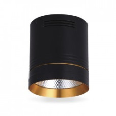 Светильник LED накладной Feron AL542 COB 18W черный+золото 1530Lm 4000K