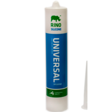 Герметик силиконовый универсальный прозрачный 300мл RINO UNIVERSAL