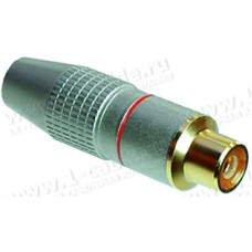 Гнездо RCA кабельное Silver Gold 1235