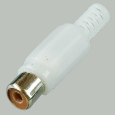 Гнездо RCA белый 1209