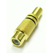 Гнездо RCA кабельное металл GOLD 1222