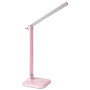 Настольная лампа Feron DE1725 9W 30LED розовая