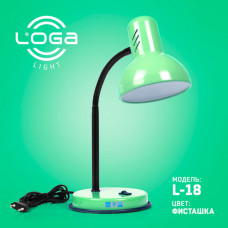 Настольная лампа ТМ LOGA Light L-18 "Фисташка"