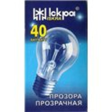 Лампа накаливания 40Вт. в индивидуальной упаковке