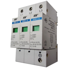 Ограничитель импульсного перенапряжения ОПС1-C 3P In=20kA Un=400B Im=40kA ИЭК