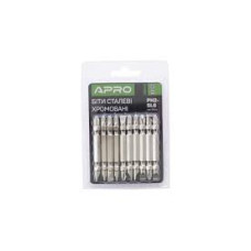 Бита Apro - PH2 x SL6 x 65 мм хром (10 шт.)