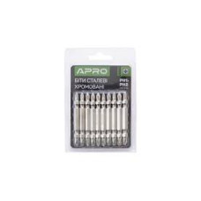 Бита 2-х сторонняя Apro РН1-РН2*65мм (10шт/уп)