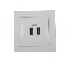 Розетка USB Enzo белая EH-5320 ElectroHouse