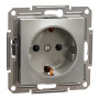 Розетка з заземленням бронза Schneider Asfora EPH2900169