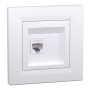 Розетка комп'ютерна RJ45 кат.6 UTP біла Schneider Asfora EPH4700121