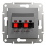 Аудиорозетка антрацит Schneider Asfora EPH5700171