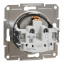 Розетка з заземленням бронза Schneider Asfora EPH2900169