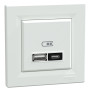 USB-розетка тип A + C 21 Вт белый Scneider Asfora EPH2700521