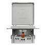 Розетка з кришкою з заземленням алюміній Schneider Asfora EPH3100161
