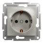 Розетка з заземленням бронза Schneider Asfora EPH2900169