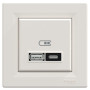 USB-розетка тип A + C 21 Вт крем Scneider Asfora EPH2700523