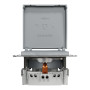 Розетка з кришкою з заземленням сталь Schneider Asfora EPH3100162