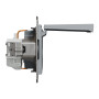 Розетка з кришкою з заземленням сталь Schneider Asfora EPH3100162