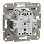 Выключатель двухклавишный SCHNEIDER ASFORA алюминий EPH0300161