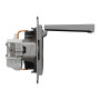Розетка з кришкою з заземленням антрацит Schneider Asfora EPH3100171