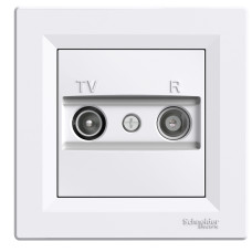 TV/R Розетка конечная белая Schneider Asfora EPH3300121