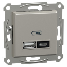 USB-розетка тип A+C 21 Вт бронза Scneider Asfora EPH2700569
