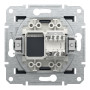 Розетка комп'ютерна RJ45 кат.6 UTP антрацит Schneider Asfora EPH4700171