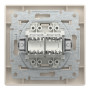 Розетка комп'ютерна подвійна крем Schneider Asfora EPH4400123