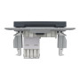 Розетка комп'ютерна RJ45 кат.6 UTP антрацит Schneider Asfora EPH4700171