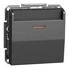 Карточный выключатель механический антрацит Schneider Аsfora EPH6200171