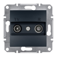 TV/R Розетка конечная антрацит Schneider Asfora EPH3300171