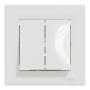 Кнопка подвійна біла SCHNEIDER ASFORA EPH1100121