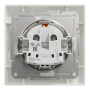 Розетка з заземленням біла Schneider Asfora EPH2900121