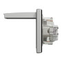 Розетка з заземленням з захисними шторками алюміній IP44 Schneider Asfora EPH3100361