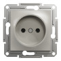 Розетка без заземлення бронза Schneider Asfora EPH3000169