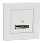 USB розетка тип А + С 2,4 А белая Scneider Asfora EPH2700321