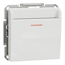Карточный выключатель механический белый без рамки Schneider Аsfora EPH6270121