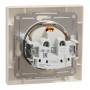 Розетка з заземленням крем Schneider Asfora EPH2900123