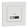 USB розетка А + С, 3 А, 45 Вт, белая Scneider Asfora EPH2700421