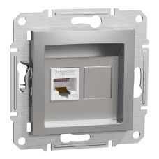 Розетка комп'ютерна алюміній Schneider Asfora EPH4300161