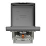 Розетка з заземленням з захисними шторками антрацит IP44 Schneider Asfora EPH3100371
