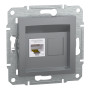 Розетка комп'ютерна сталь Schneider Asfora EPH4300162