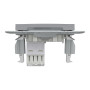 Розетка комп'ютерна сталь Schneider Asfora EPH4300162