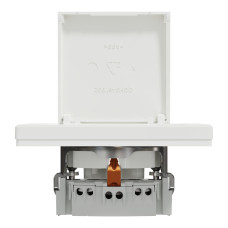 Розетка з кришкою з заземленням крем Schneider Asfora EPH3100123