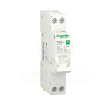 Диф. автомат Schneider RESI9 6KA 1M 1P+N 16A C 30MA АC