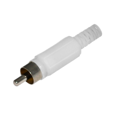 Штекер RCA белый 1203