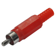 Штекер RCA красный 1201
