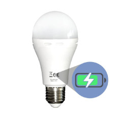 Лампа аккумуляторная Е27 LED CT-4229 АС 9W DC 3W 6400K